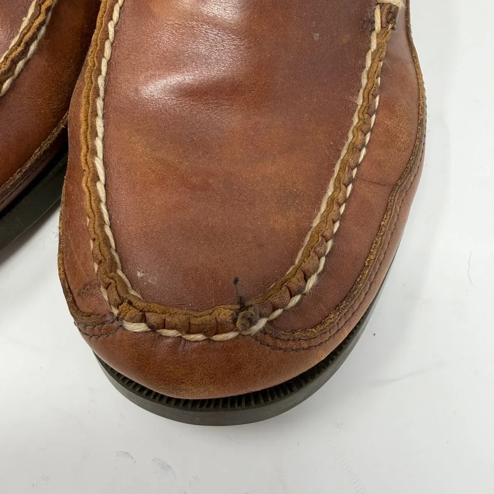 LL Bean Classic Venetian Loafer Moccasin Brown Leather Mens Size 9